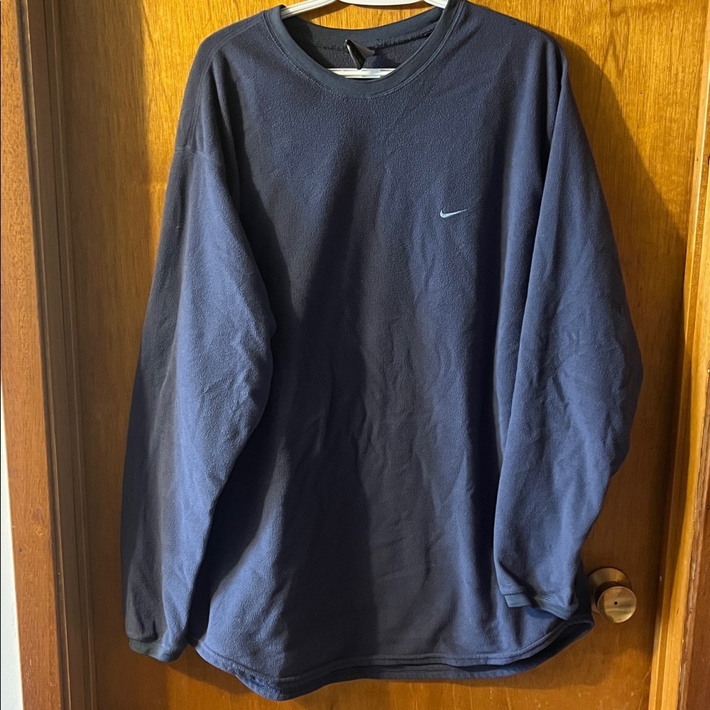 Nike Men’s  Navy Blue Crewneck Fleece Sweatshirt XL